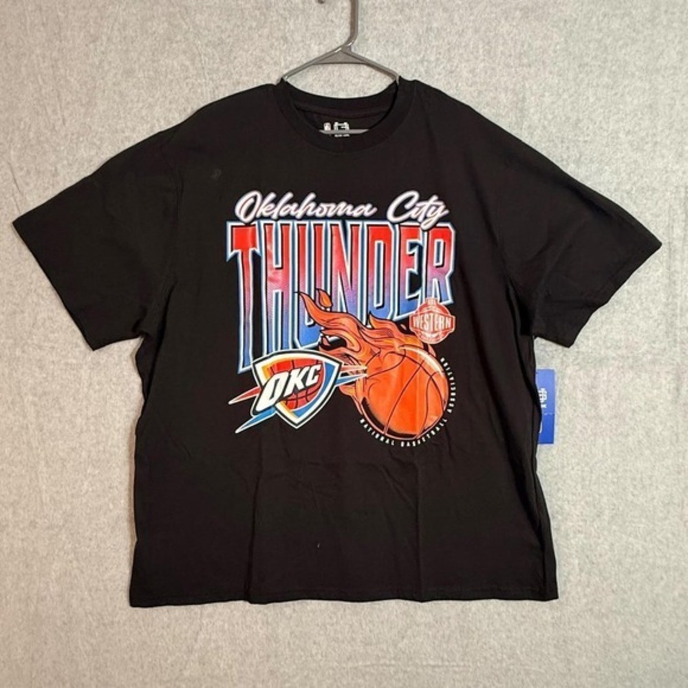 Ultra Game NBA Oklahoma City Thunder T-Shirt Mens 3X Black Graphic Tee New